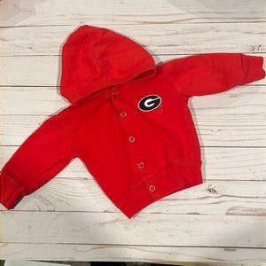 0/3 month UGA jacket with hood
